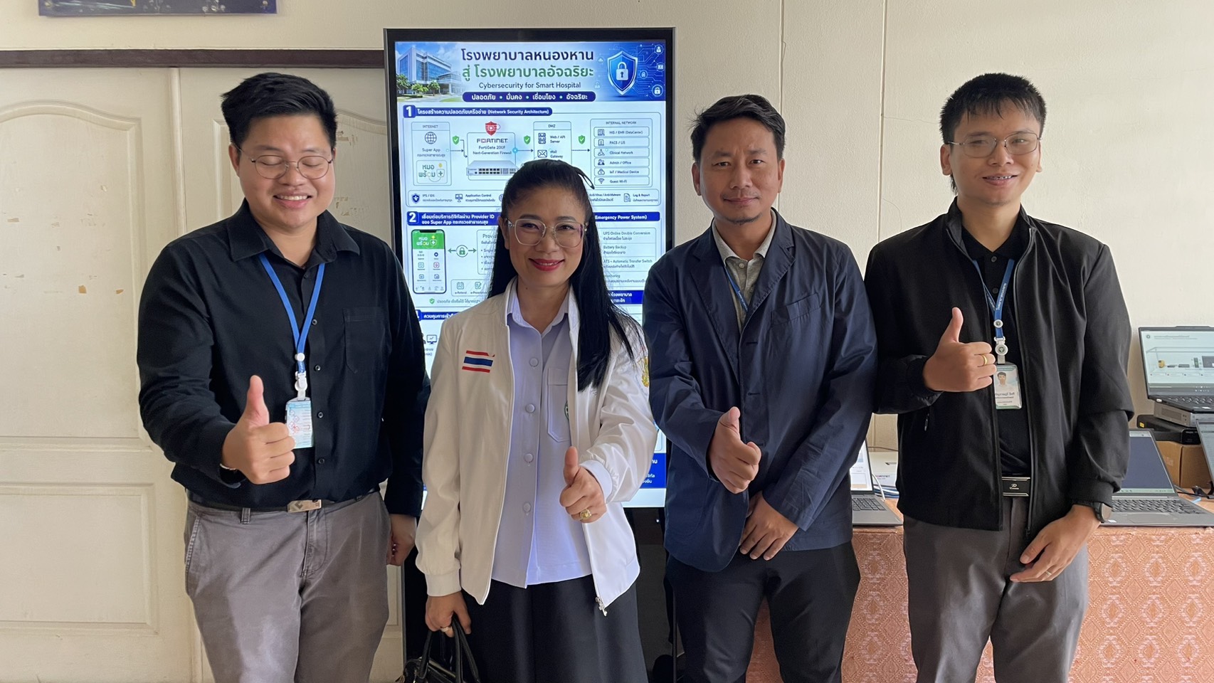 ทีมเทคโนโลยีสารสนเทศ โรงพยาบาลหนองหาน นำเสนอผลงานด้าน Cybersecurity ตามเกณฑ์ CTAM+